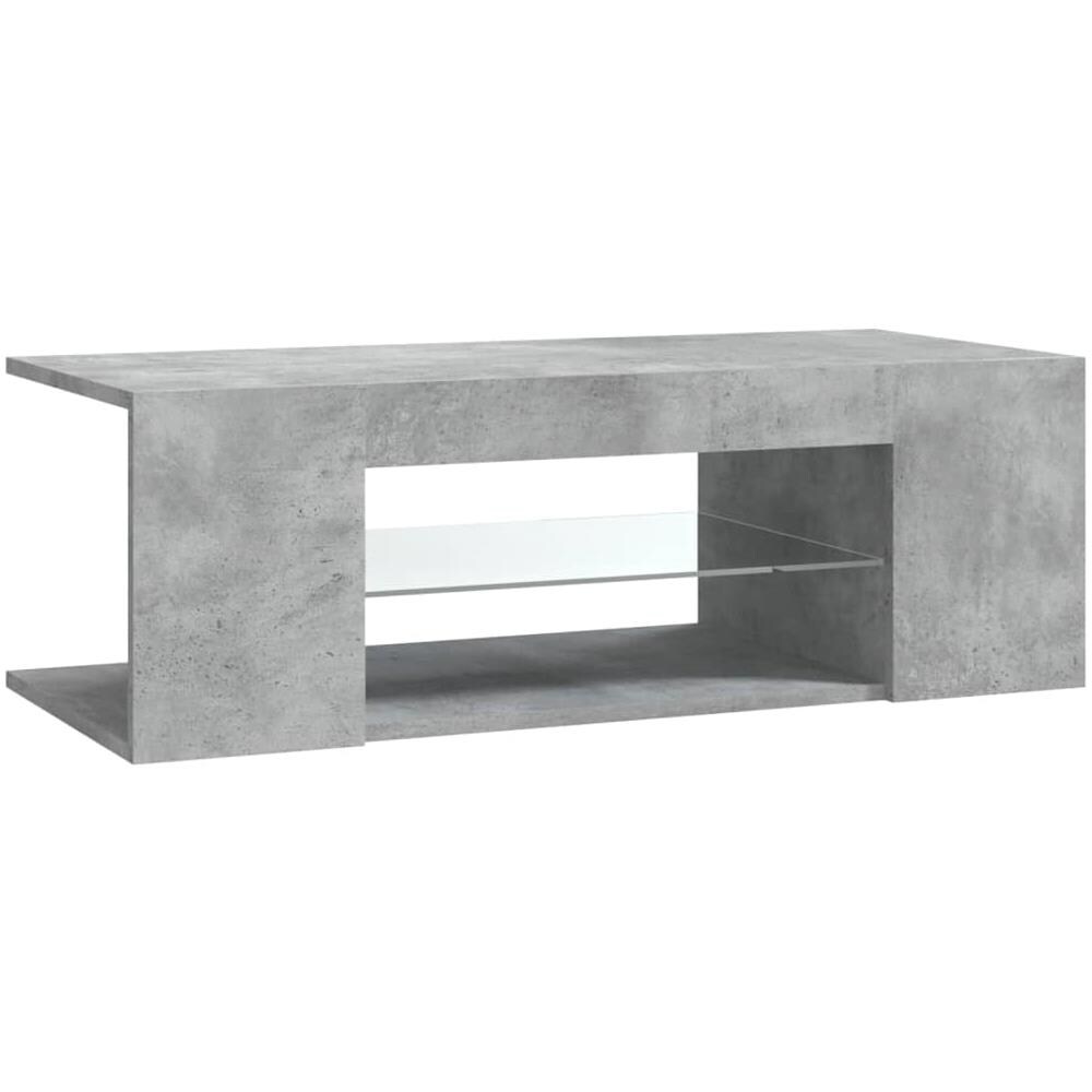 Mobile Porta TV con Luci LED Grigio Cemento 90x39x30 cm - Foto 10