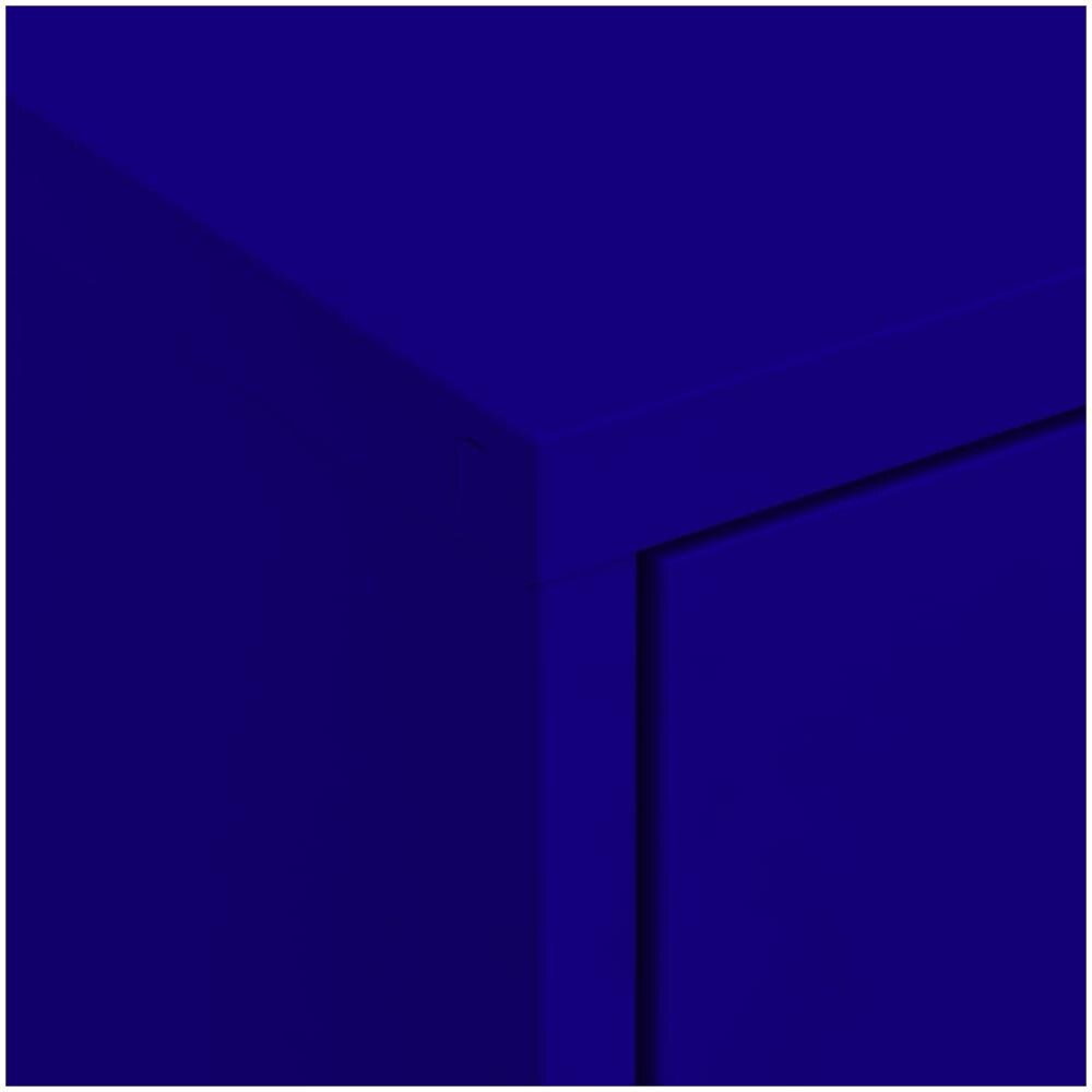 Armadietto Blu Marino 80x35x101,5 Cm In Acciaio - Foto 3