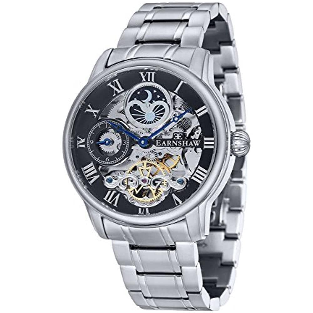 Longitude Es-8006-11, Orologio Da Polso Analogico Da Uomo, Cinturino In Acciaio Inossidabile, Argento - Foto 1