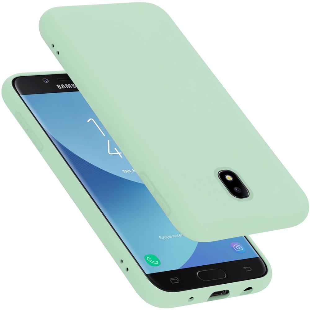 Custodia Compatibile Con Samsung Galaxy J5 2017 / J5 Pro In Liquid Verde Chiaro - Coperchio Protettivo In Silicone Tpu Flessibile - Foto 1