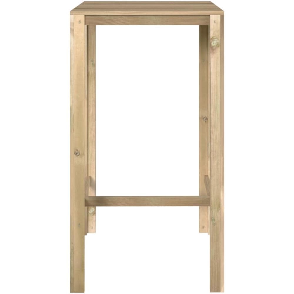 Tavolo Da Bar 60x60x110 Cm In Legno Di Pino Impregnato - Foto 3