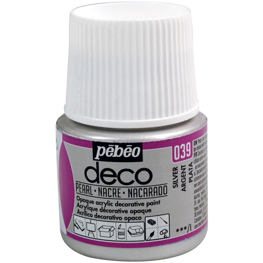 Pittura Acrilica Opaca Perlata - Argento - 45 Ml - Foto 1