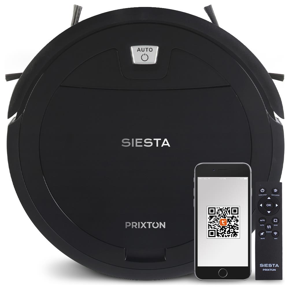 Siesta Robot Aspirapolvere Fino a 1000 Pa WiFi e App Mobile Colore Nero - Foto 1