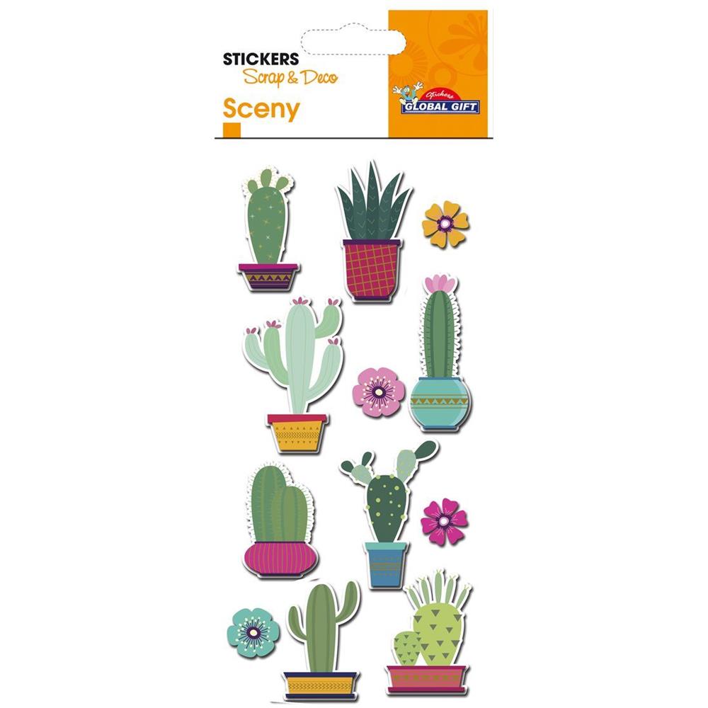 Adesivi In Rilievo Oro - Cactus - Foto 1