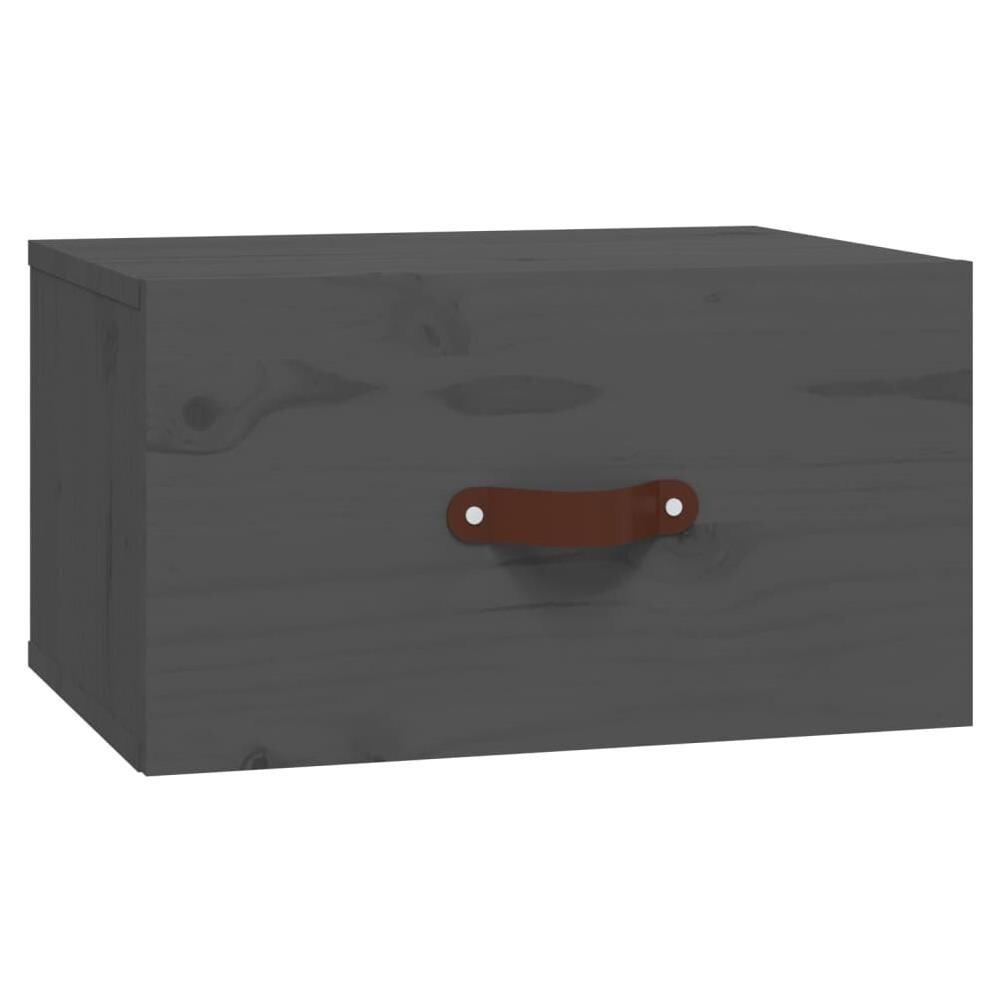 Comodino A Muro Grigio 40x29,5x22 Cm - Foto 2