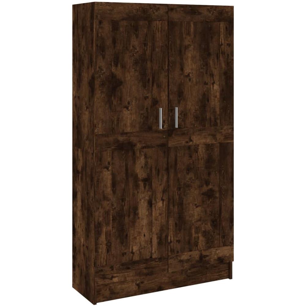 Libreria Rovere Fumo 82,5x30,5x150 Cm In Legno Multistrato - Foto 2