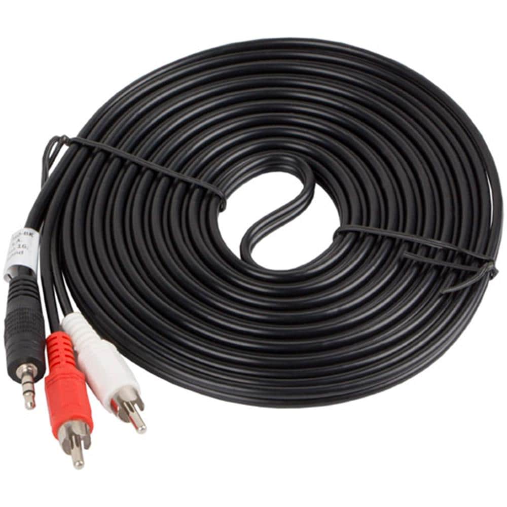 Cavo Stereo Da 5 M Con Connettore Maschio Jack Da 3,5 Mm A Due Connettori Rca Maschio - Foto 2