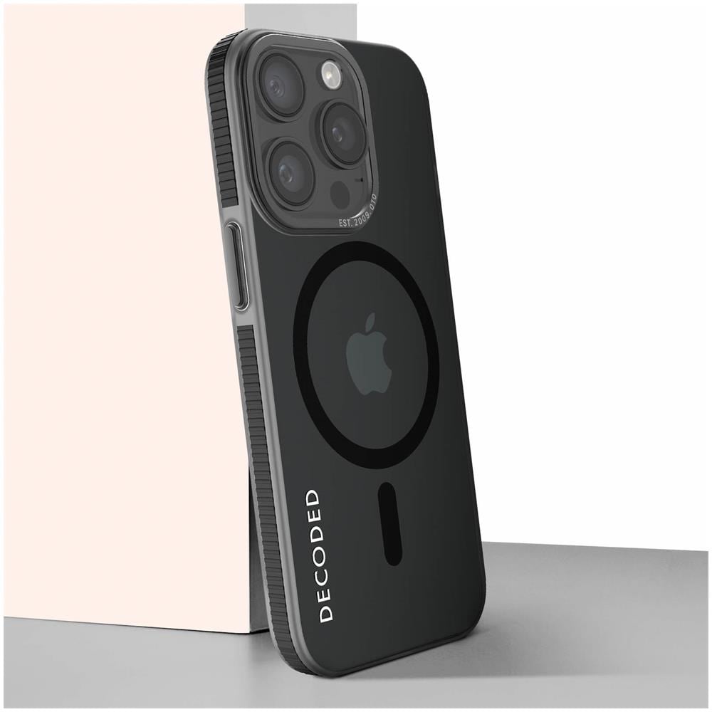 Cover Magsafe Per Iphone 15 Pro Max Robusta Antiscivolo Grip Case Nera - Foto 2