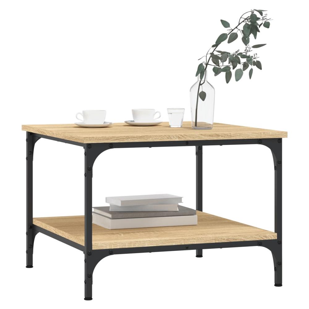 Tavolino Da Salotto Rovere Sonoma 55x55x40 Cm Legno Multistrato - Foto 3