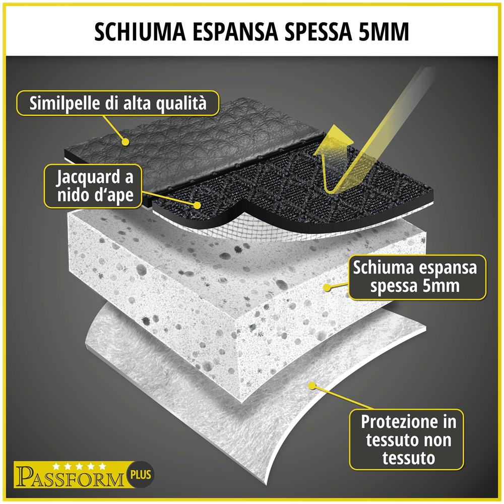 Premium Coprisedili Per Ford Transit 2006-12/2014, 1 Coprisedile Singolo Anteriore, 1 Doppia Copertura Della Panchina - Foto 7