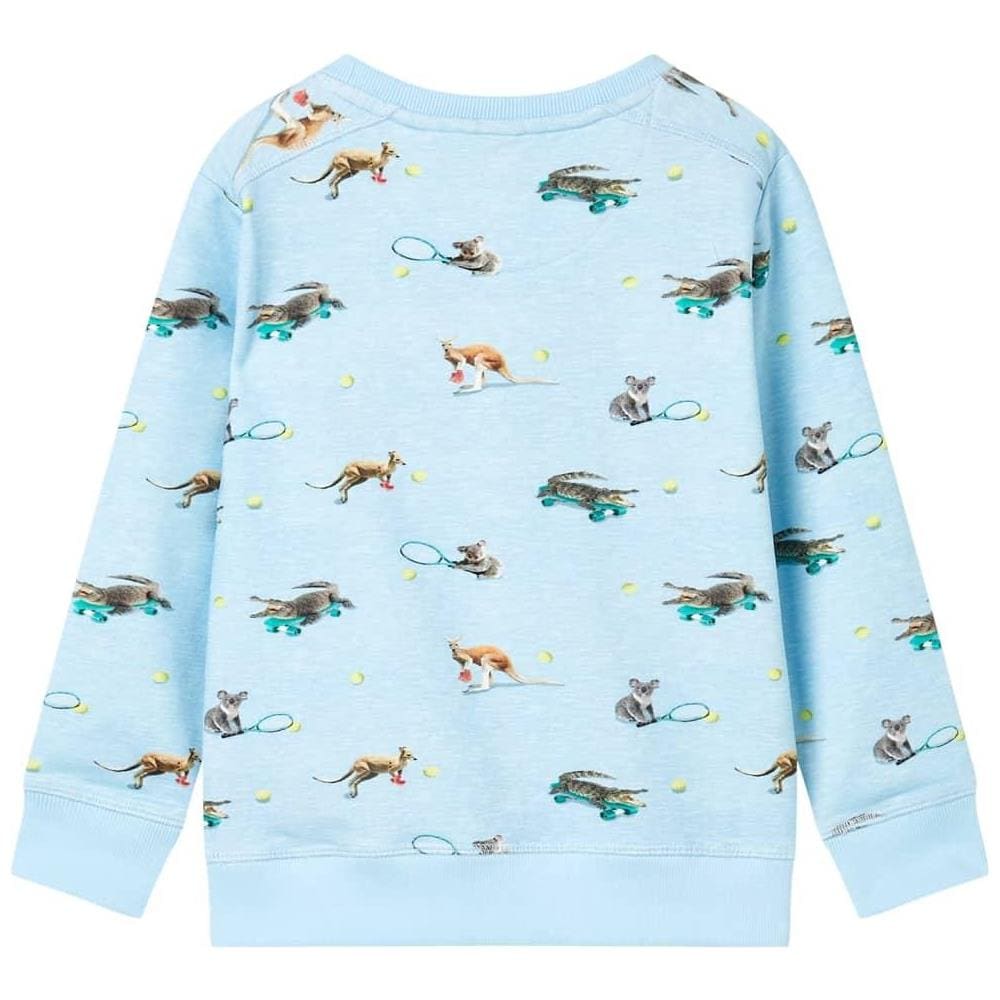 Felpa da Bambino Azzurro Mélange 128 - Foto 2