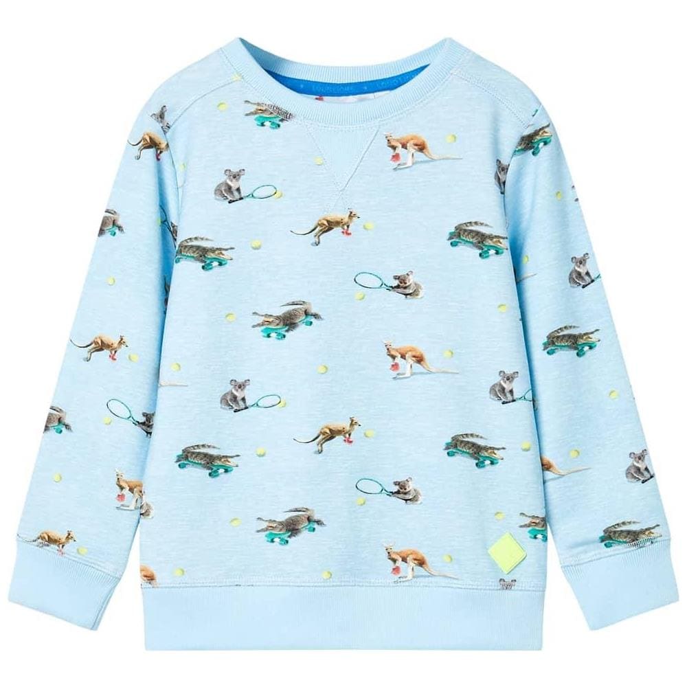 Felpa da Bambino Azzurro Mélange 128 - Foto 1