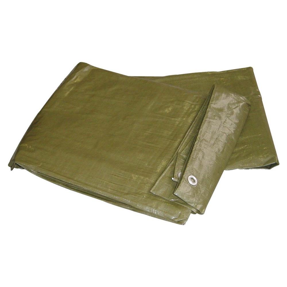 Telo multiuso occhiellato m 2x3 tessuto antistrappo di colore verde - Foto 2