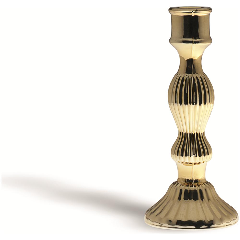 Candeliere oro altezza cm. 20. - Foto 1