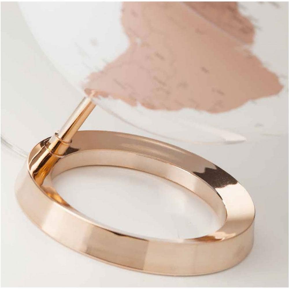 Mappamondo Luminoso L&c Bright Copper Metal, Rame Diametro: 30cm  - Foto 2