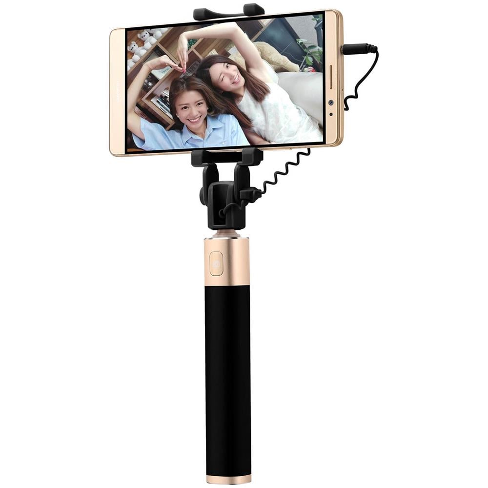 Asta Per Selfie Con Fili Smartphone Jack 3.5 Af11 270° Nero / oro - Foto 11