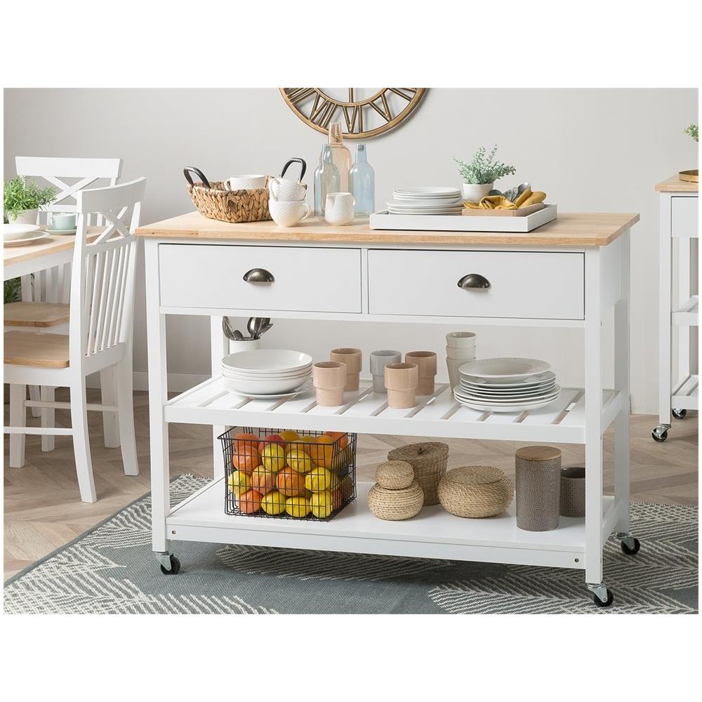 Carrello Da Cucina Navarino Bianco - Foto 2