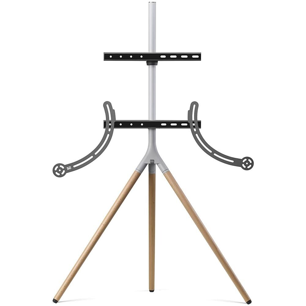 Supporto TV Universale Tripod per TV da 32 a 65" Colore Quercia / Silver Grey - Foto 2