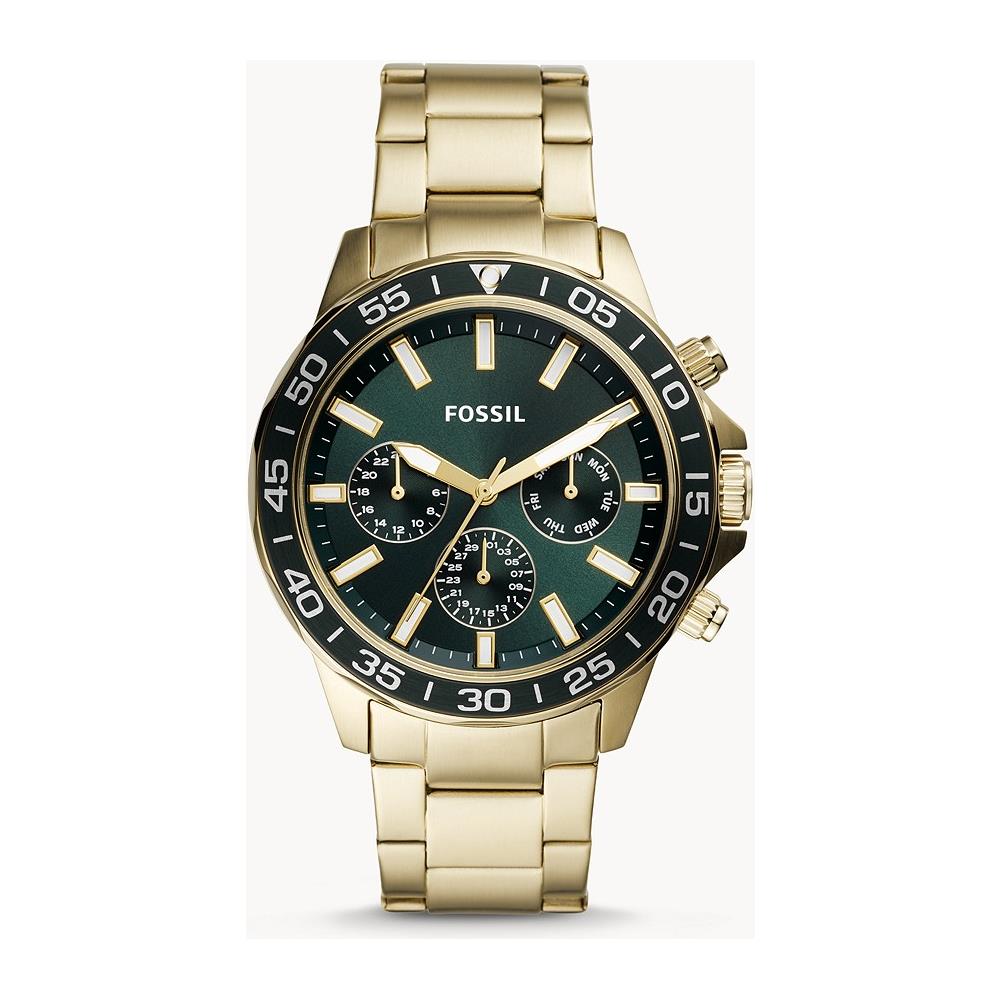 Bq2493 C Uomo 45mm Acciaio Oro Acciaio Verde Oro Multifunzione - Foto 1