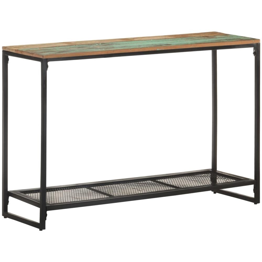 Tavolo Consolle 110x35x75 Cm In Legno Massello Di Recupero - Foto 1
