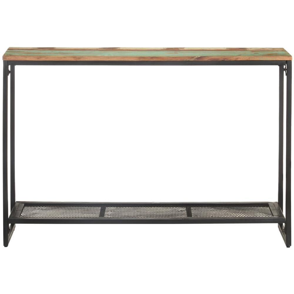 Tavolo Consolle 110x35x75 Cm In Legno Massello Di Recupero - Foto 2