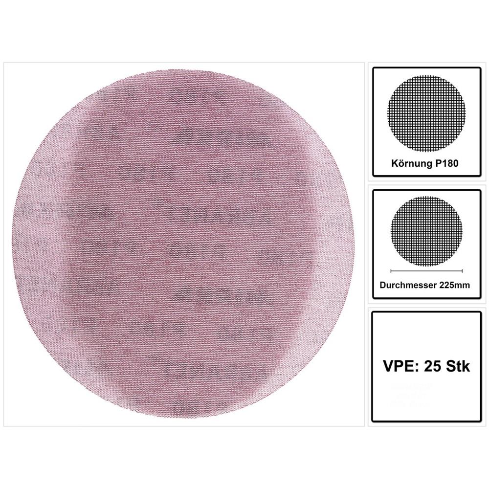 Abranet Disco Abrasivo Grip 225mm / P180 - 25 Pezzi (5422302518)  - Foto 1