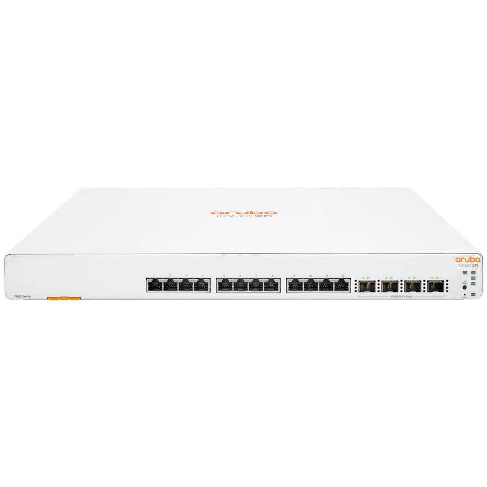 Switch Jl805a Aruba Instant On 1960 12 X 10gb Baset + 4 X 10gb Sfp+ Garanzia A Vita Limitata - Foto 1