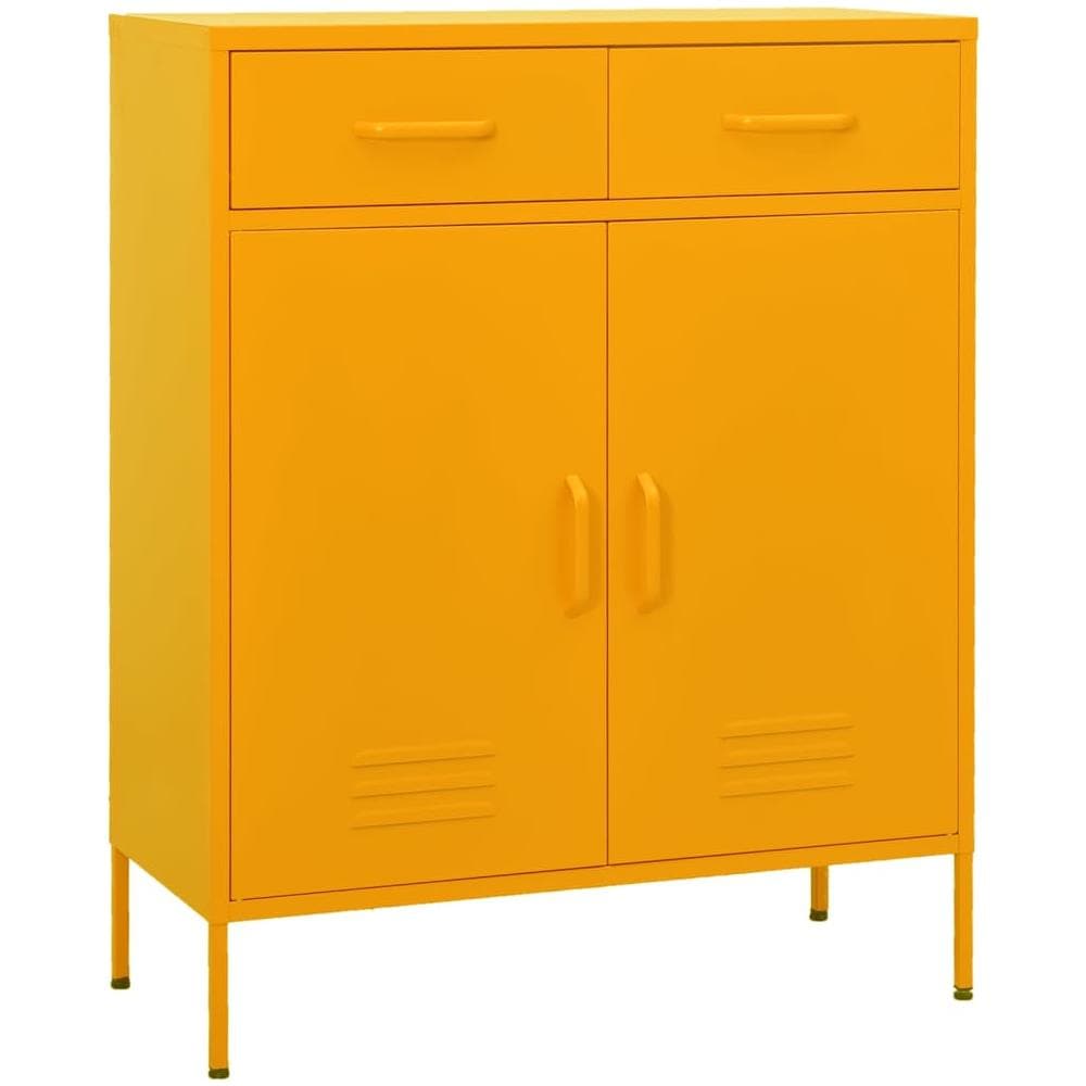 Armadietto Giallo Senape 80x35x101,5 cm in Acciaio - Foto 1