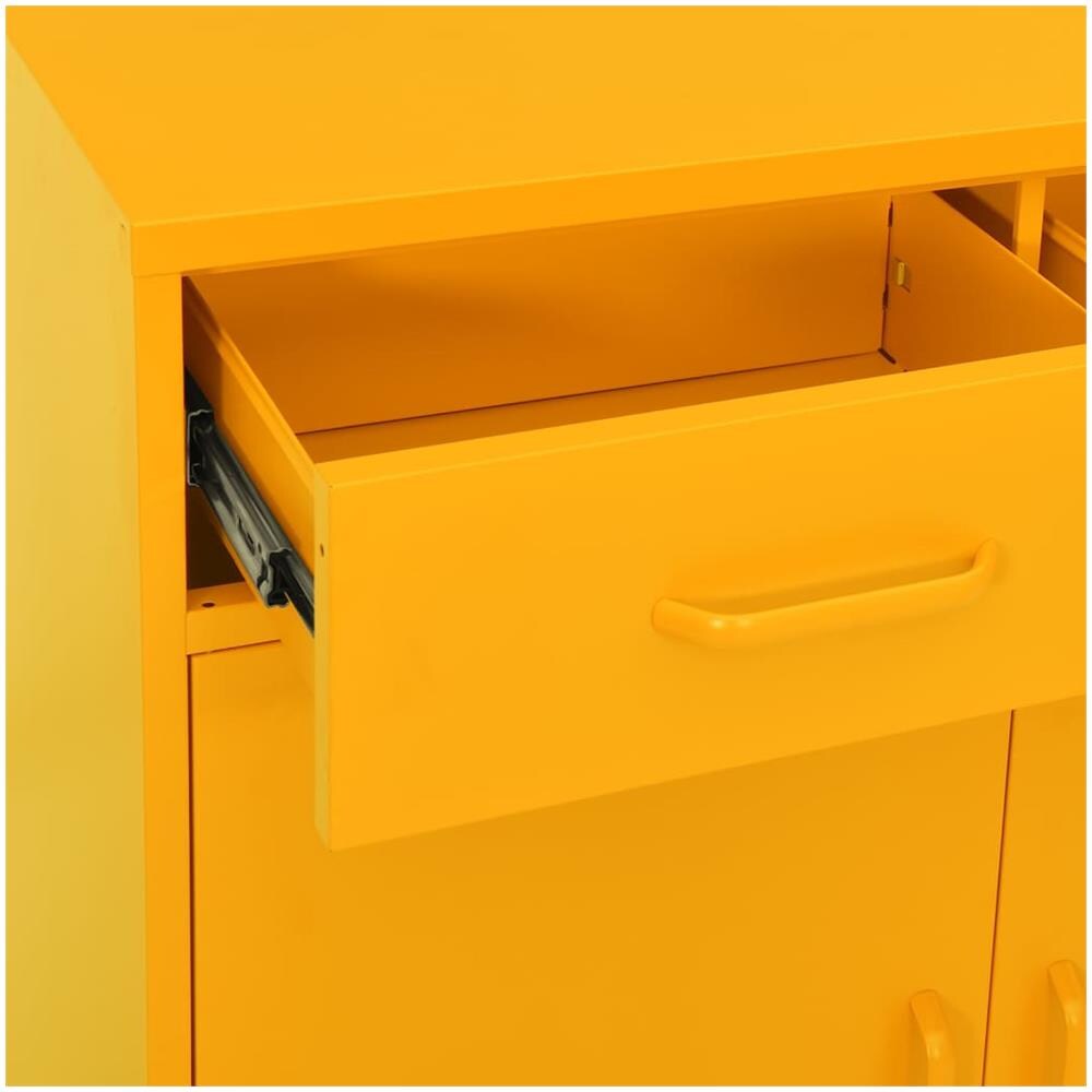 Armadietto Giallo Senape 80x35x101,5 cm in Acciaio - Foto 2