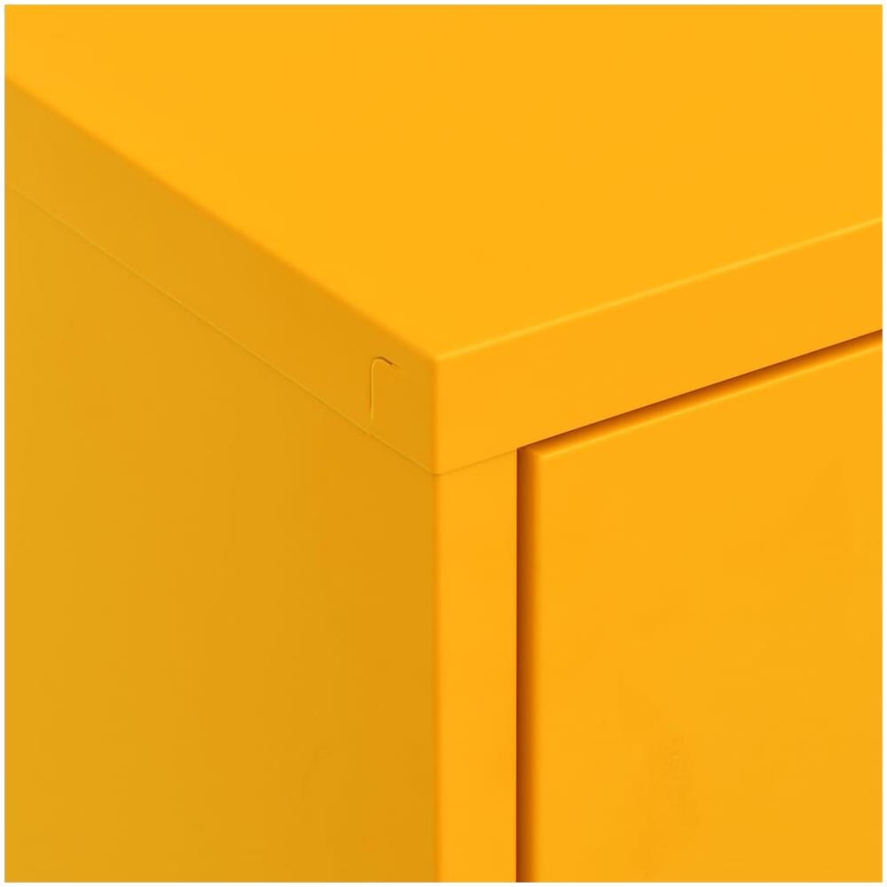 Armadietto Giallo Senape 80x35x101,5 cm in Acciaio - Foto 3