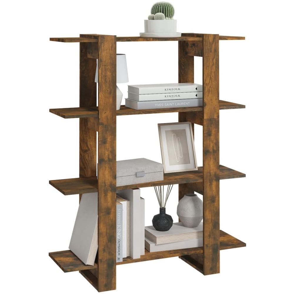 Libreria / divisorio Rovere Fumo 100x30x123,5 Cm - Foto 3