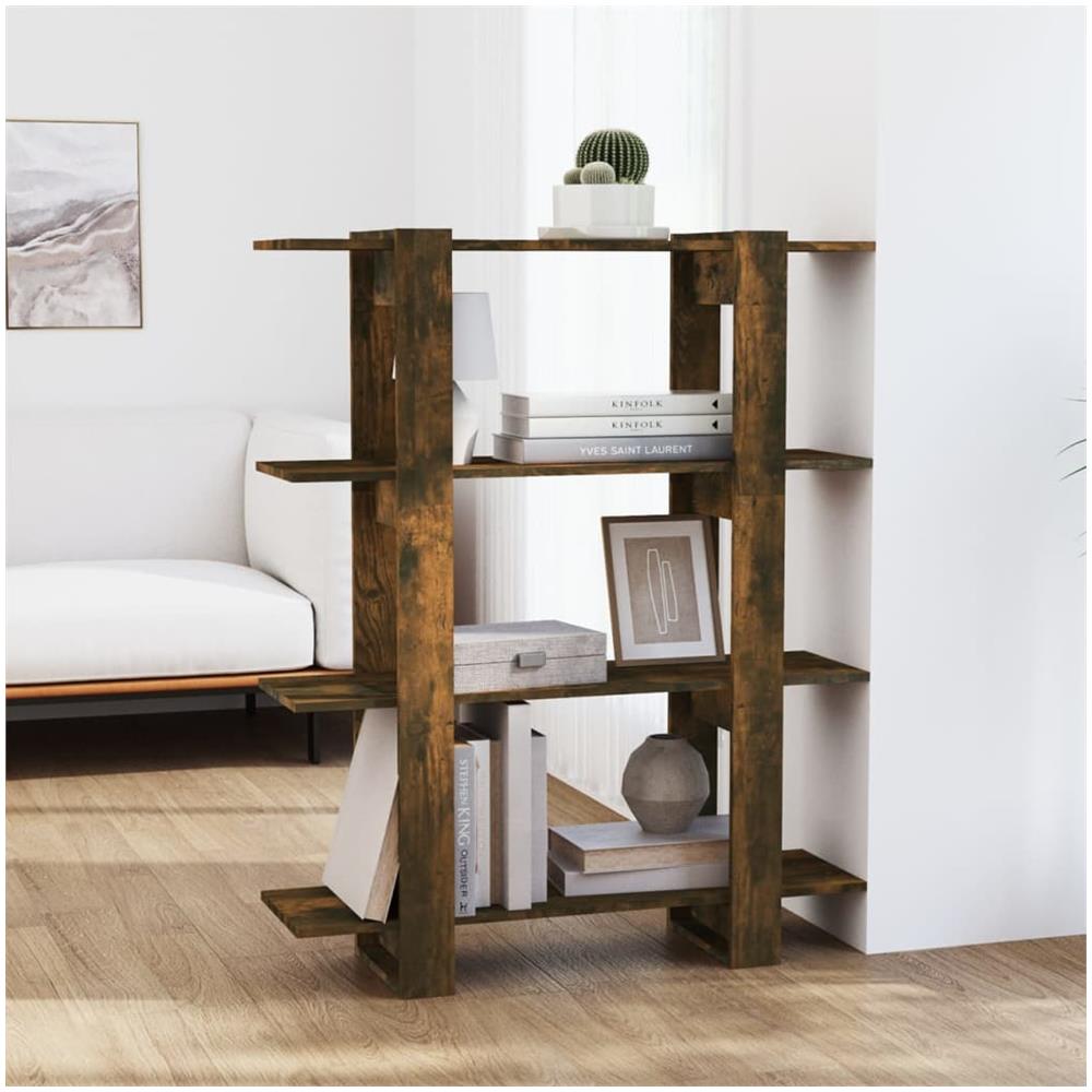Libreria / divisorio Rovere Fumo 100x30x123,5 Cm - Foto 1