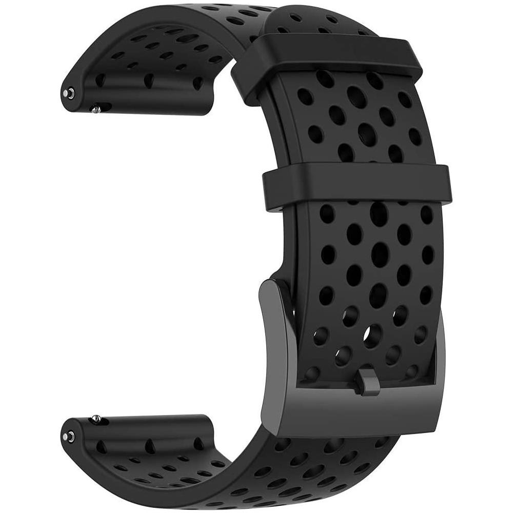 Bracciale Suunto 7/9/9baro/d5/spartan/fossil Nate/q In Silicone Nero L - Foto 1