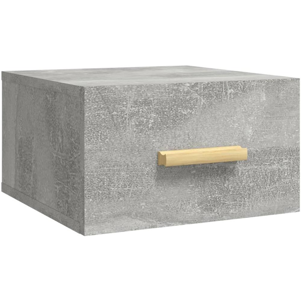 Comodino A Muro Grigio Cemento 35x35x20 Cm - Foto 1