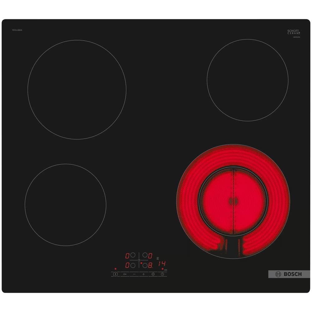 Piano Cottura PKF611BB2E Elettrico 4 Zone Cottura da 59.2 cm Colore Nero - Foto 1