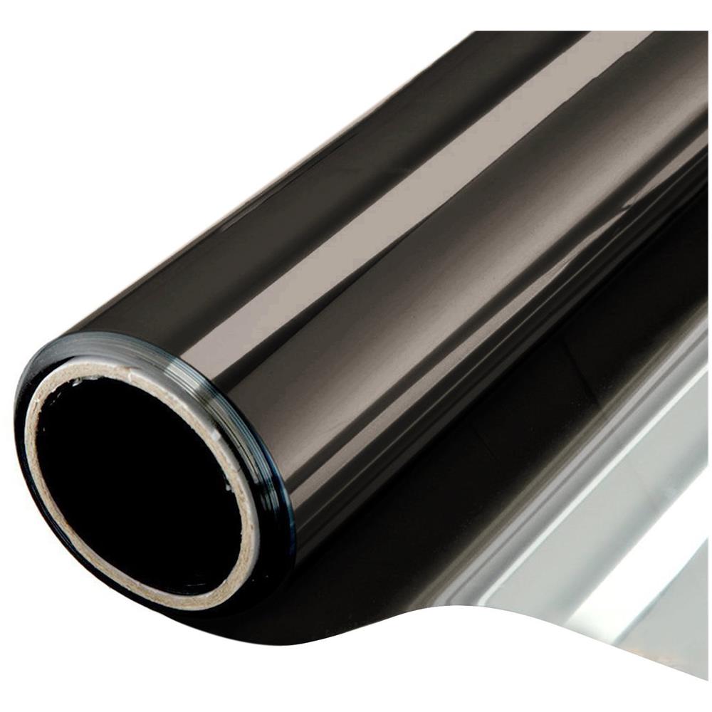 Pellicola Per Vetri Protezione Privacy Protezione Solare Effetto Specchio 60x200 Cm Black - Foto 1