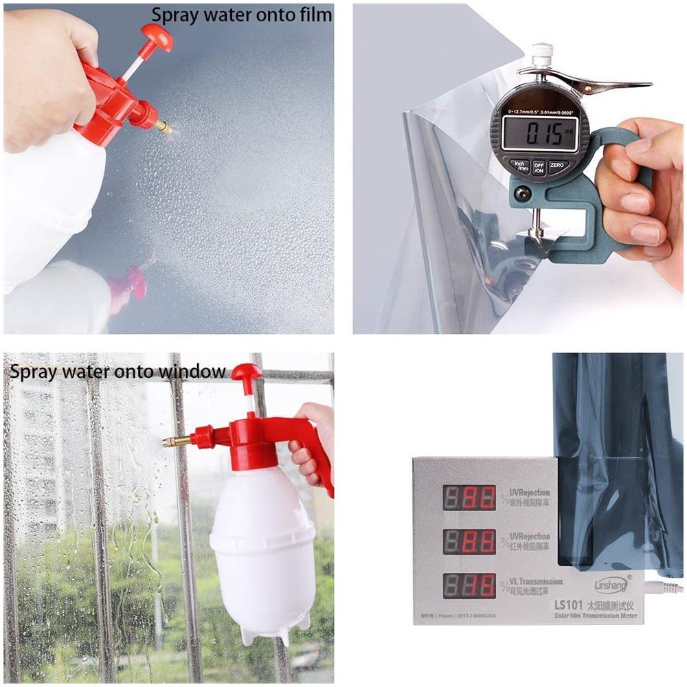 Pellicola Per Vetri Protezione Privacy Protezione Solare Effetto Specchio 60x200 Cm Black - Foto 5