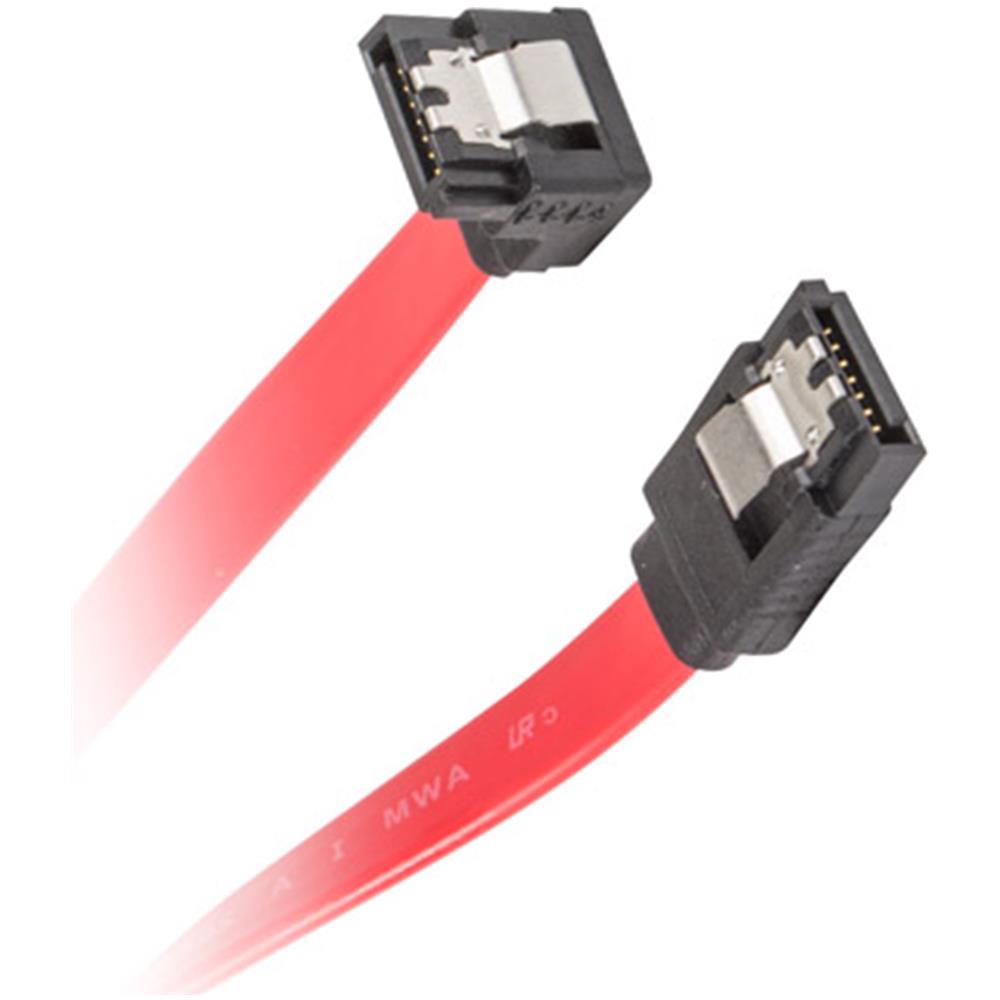 Cavo Angolato 6gb /s Sata Iii Femmina A Sata Iii Femmina 50 Cm Con Clip In Metallo - Foto 2