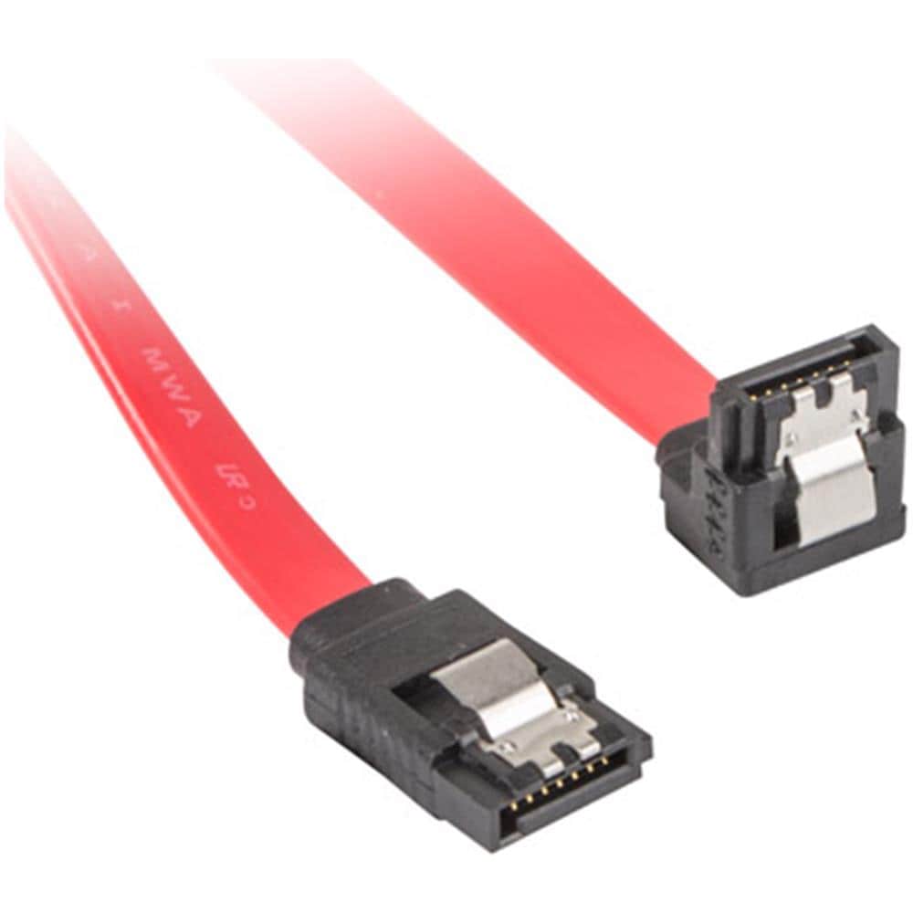 Cavo Angolato 6gb /s Sata Iii Femmina A Sata Iii Femmina 50 Cm Con Clip In Metallo - Foto 1