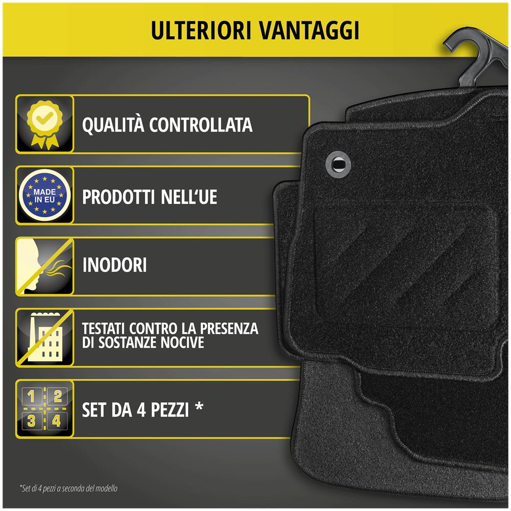 Tappetini Per Audi A3 04/2012-2020, 3porte - Foto 2