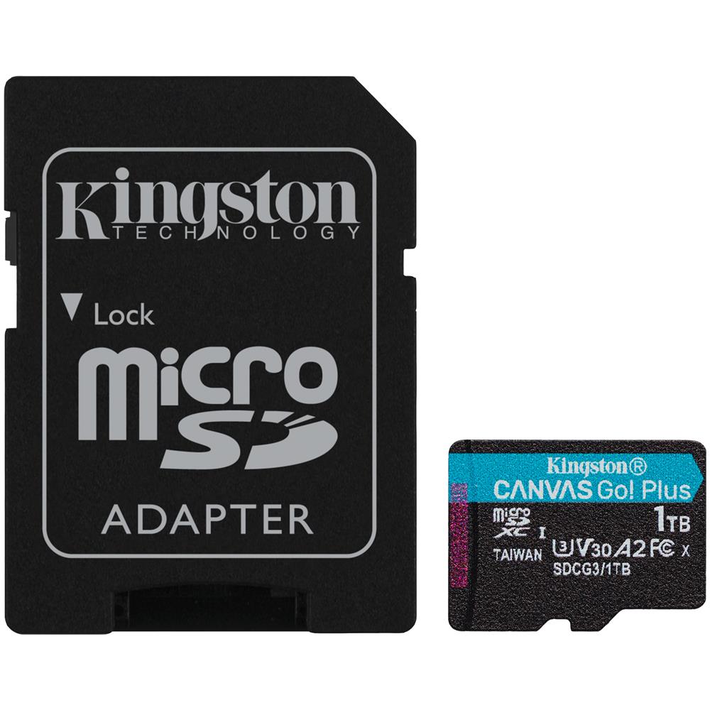 Scheda microSDXC Canvas Go Plus 170R A2 U3 V30 da 1TB + adattatore - Foto 1