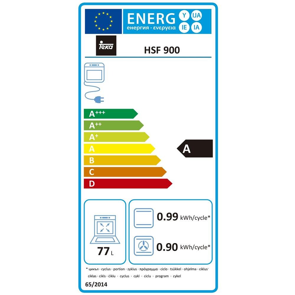 Forno Elettrico da Incasso HSF900 Capacità 77L Colore Nero - Foto 2