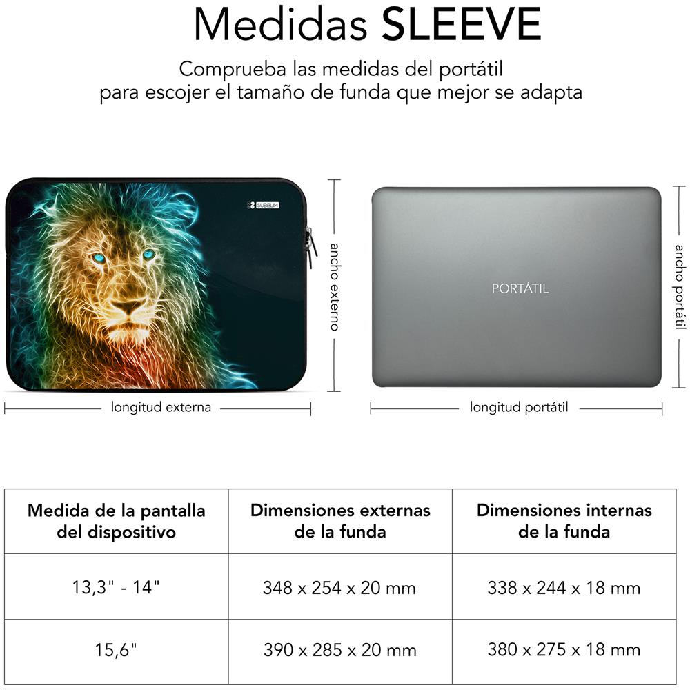 SUBLS-SKIN103 borsa per laptop 35,6 cm (14") Custodia a tasca Multicolore - Foto 5