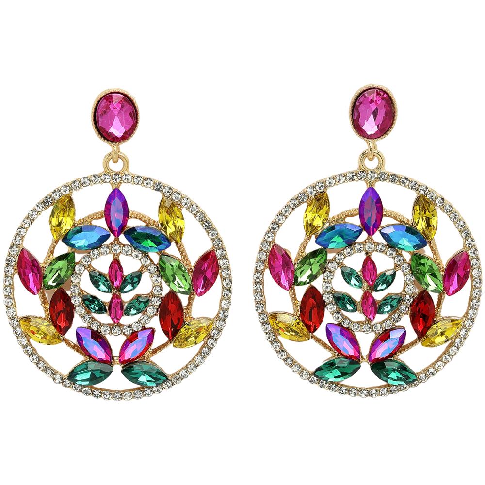 Orecchini Pendenti Floreali Traforati Eleganti Collezione Diva - Foto 1