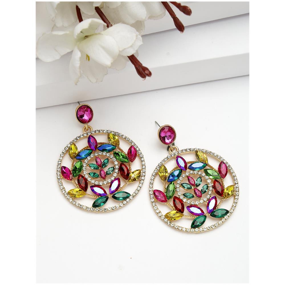 Orecchini Pendenti Floreali Traforati Eleganti Collezione Diva - Foto 2