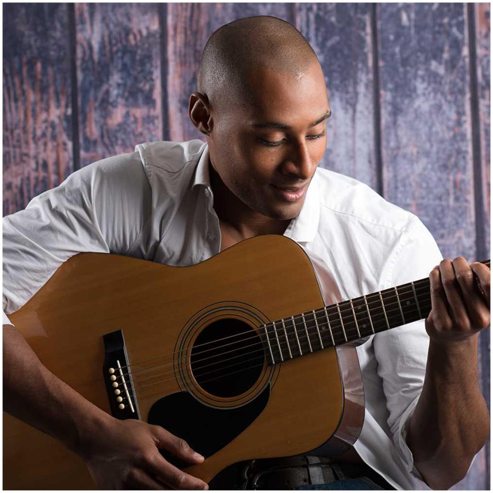 Fondale ripiegab. 1,5m x 2,1m Staccionata / muro rovinato - Foto 2