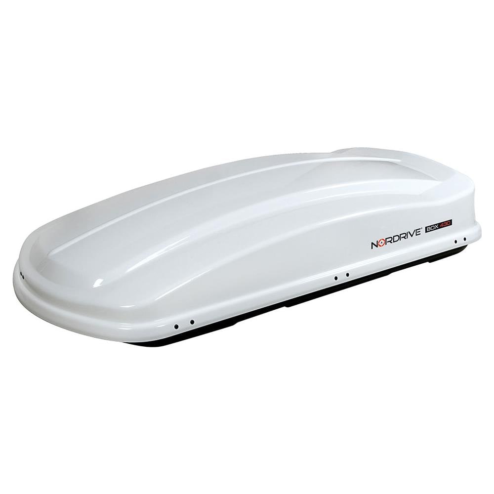 Box Da Tetto Baule Portatutto 430l Bianco Lucido Abs - Foto 8