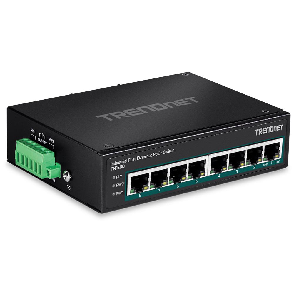 8-port Ind. Fast Eth Poe+ Switch Din-rail - Foto 2