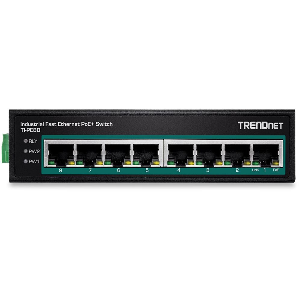 8-port Ind. Fast Eth Poe+ Switch Din-rail - Foto 3