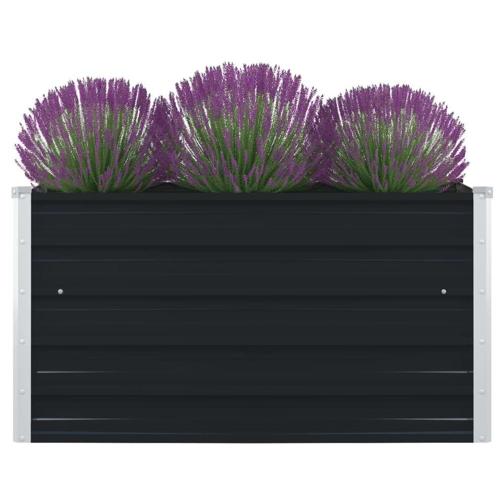 Letto Coltura Rialzato 100x100x45 cm Acciaio Zincato Antracite - Foto 1